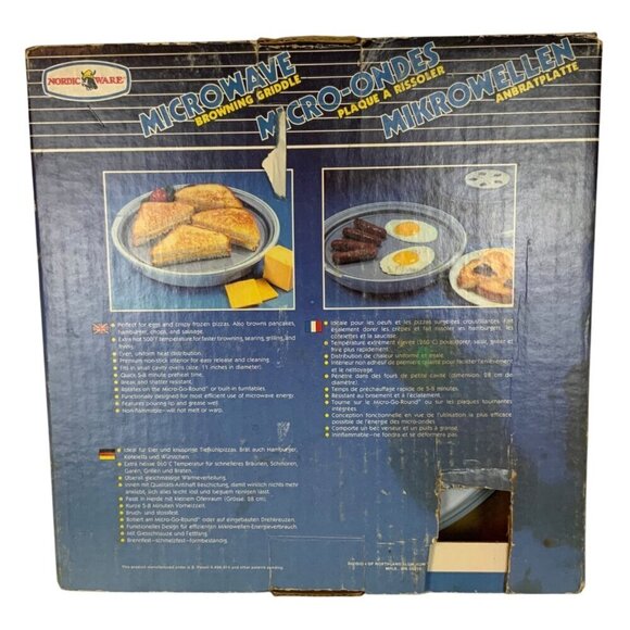 Nordic Ware Betty Crocker Microwave Browning Griddle with Box and Instructions - Picture 6 of 6